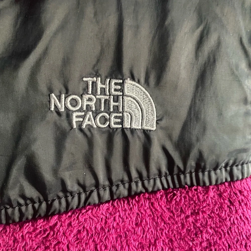 The North Face Girls L 14/16 Blue Magenta Fleece Hoodie Jacket Full‎ Zip Classic